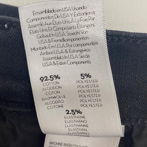 Mother The Hustler Ankle Fray Jeans in Not Guilty washed black women’s 27 - Picture 8 of 16